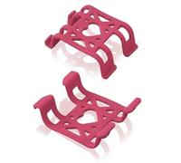 MenYiYDS 2 piezas Clips de Goma para rastreador GPS para Perros, compatibles con rastreador de Actividad GPS Tractive Dog Tracker, Clips de sujeción de Goma de Repuesto,Rojo rosa