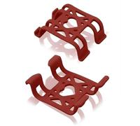 MenYiYDS 2 piezas Clips de Goma para rastreador GPS para Perros, compatibles con rastreador de Actividad GPS Tractive Dog Tracker, Clips de sujeción de Goma de Repuesto,Burdeos
