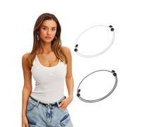 MenYiYDS 2 piezas Crop Tuck Band para camisas, ajustable elástico Crop Top Band para camisas, ligero Tuckband mujeres invisible, inserta, cambia el estilo de tus tops