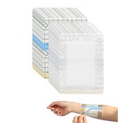 MenYiYDS 30 Piezas Apósitos Adhesivos Impermeables Grandes 6x7cm, Vendas Adhesivas de Malla con Algodón, Tiritas Cicatrizantes para Ducha y Natación, Protección Heridas Post-Cirugía Piel Sensible