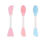 MenYiYDS-3piezas 2 en 1 brocha para mascarilla,brocha para mascarilla de silicona y brocha para maquillaje más suave,brocha limpiadora,aplicador de mantequilla corporal para mascarilla mixta de carbón