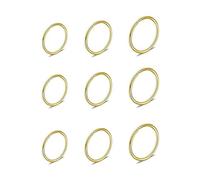 MenYiYDS 9 piezas Anillo de Segmento de Pendiente,Anillo para la nariz, Articulado de Acero Huggie Mujeres Hombres Piercing Joyería(Oro)