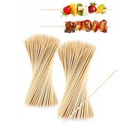 MenYiYDS Comfy Package 100 Unidades Brochetas de Bambú de 7.87 Pulgadas - Palillos de Madera para Parrilla, Brochetas, Frutas, Aperitivos y Cócteles