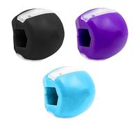 MenYiYDS Entrenador de mandíbula de 3 piezas y fortalecedor de cuello, pelota de ejercicios para levantar el cuello, hermoso ejercitador de mandíbula y cara para doble mentón