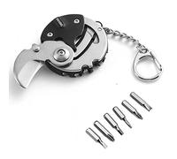 MenYiYDS Llavero multifuncional, mini herramienta multifunción de bolsillo portátil, llavero de monedas, mini herramienta de mano para exteriores, regalos para hombres, regalo del día del padre