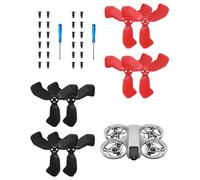 MenYiYDS Neo Hélices 8 piezas Drone DJI Neo 2, 2016S Hélice para DJI Neo Accesorios Reemplazo, con 24 Tornillos y 2 Destornillador, Bajo Nivel de Ruido (Negro)