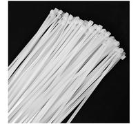 Menylon Bridas blancas de 300 mm x 3,6 mm, paquete de 100, envolturas de plástico multiusos, mecanismo de autobloqueo seguro, 30,5 cm de alta calidad para jardín, oficina, hogar y bricolaje