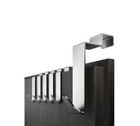 Menz Ganchos para puerta de para colgar en el interior - [juego de 10 unidades, acero inoxidable]