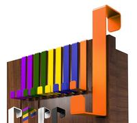 Menz Ganchos para puerta, juego de 10 unidades, coloridos ganchos para puerta de acero inoxidable, perchero universal para colgar en la entrada, resistente