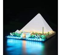 MENZAVA Luz Compatible con Lego 21058 Gran Pirámide de Guiza Architecture. - Kit de iluminación LED para el Modelo de Bloques de construcción (Modelos NO Incluido)