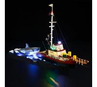 MENZAVA Luz Compatible con Lego 21350 Tiburón Ideas - Kit de iluminación LED para el Modelo de Bloques de construcción (Modelos NO Incluido)