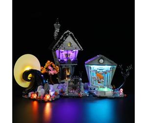 MENZAVA Luz Compatible con Lego 21351 Disney Tim Burton: Pesadilla Antes de Navidad - Kit de iluminación LED para el Modelo de Bloques de construcción (Modelos NO Incluido)