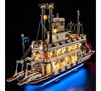 MENZAVA Luz Compatible con Lego Barco de Vapor Fluvial Ideas 21356 - Kit de iluminación LED para el Modelo de Bloques de construcción (Modelos NO Incluido)