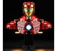 MENZAVA Luz Compatible con Lego Busto de Iron Man MK4 76327 - Kit de iluminación LED para el Modelo de Bloques de construcción (Modelos NO Incluido)