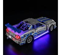 MENZAVA Luz compatible con LEGO Coche Nissan Skyline GT-R (R34) de 2 Fast 2 Furious Technic 42210 - Kit de iluminación LED para el modelo de bloques de construcción (Modelos NO incluido)