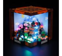 MENZAVA Luz Compatible con Lego Minecraft Mesa de Trabajo 21265 - Kit de iluminación LED para el Modelo de Bloques de construcción (Modelos NO Incluido)