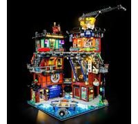 MENZAVA Luz Compatible con Lego Talleres de la Ciudad de Ninjago 71837 - Kit de iluminación LED para el Modelo de Bloques de construcción (Modelos NO Incluido)