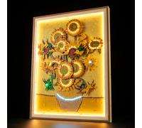 MENZAVA Luz Compatible con Lego Vincent Van Gogh Los Girasoles 31215 Art - Kit de iluminación LED para el Modelo de Bloques de construcción (Modelos NO Incluido)