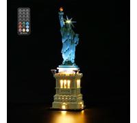 MENZAVA Luz (Control Remoto) Compatible con LEGO 21042 Estatua de la Libertad Architecture. - Kit de iluminación LED para el Modelo de Bloques de construcción (Modelos NO Incluido)