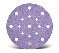 MENZER Purple HD discos abrasivos con cierre adhesivo, 150 mm, 17 agujeros, p. Lijadoras roto orbitales, Mezcla cerámica (50 pz.) G100