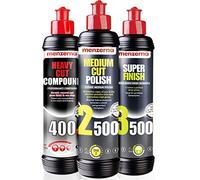 menzerna Pulimento Heavy Cut Compound 400, Medium Cut Polish 2500 y Super Finish 3500, 250 ml