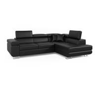 Menzzo Antoni - Sofá Convertible (Poliuretano), Negro, 200