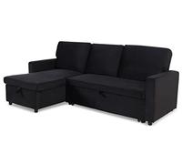 Menzzo Baleares Sofás, Negro, L215 x P133 x H83 cm