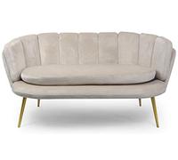 Menzzo Brenda Sofás, Madera,Tela, marrón, Talla única