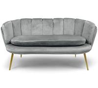 Menzzo Brenda Sofás, Madera,Tela, Plata, Talla única