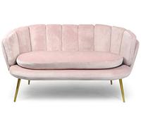 Menzzo Brenda Sofás, Madera,Tela, Rosa, Talla única