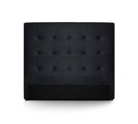 Menzzo Luxor HB140 - Cabecero, contemporáneo, de madera, 8 x 150 x 122 cm, negro