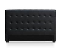 Menzzo Luxor HB180 - Cabecero, contemporáneo, de madera, 8 x 190 x 122 cm, negro