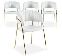Menzzo Tabata Silla, Crema, L53.5 x P52.5 x H79 cm