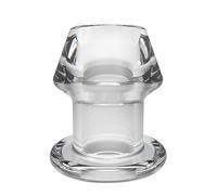 MEO® AssGrommet™ 2.0 - Tunnel Butt Plug transparente con tapón de cierre - Tamaño - medio