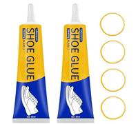 Meoeot Pegamento para Zapatos, 120ml Pegamento Fuerte para Zapatos, Pegamento Profesional para Reparación de Zapatos, Pegamento para Suelas de Zapatos, Apto para Todo Tipo de Calzado (60ml*2)