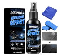 Meoeot Renovador de Plástico Auto, 120ml Extra Fuerte Spray Renovador de Plástico, Limpia y Cura Plástico Goma Cuero, Previene Envejecimiento Prematuro, Impermeable, Protección UV