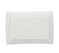 Meogromp Almohadilla Tinta para Sello Tampon Color Blanco para Ninos No Toxico