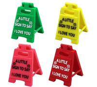 Meokro Placa decorativa con texto en inglés "A Little Sign to Say I Love You", para cumpleaños, matrimonio, aniversario, día de San Valentín