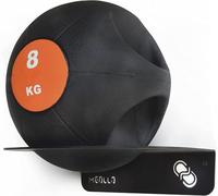 MEOLLO Soporte de Pared para balón Medicinal Wall Ball 100% Acero al Carbono (Negro x1)