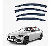 MEOMO 4 Piezas Coche Deflectores de Viento para Mercedes Benz C Class L MK5-W206 2022 2023, Ventana Lateral Visera Lluvia Deflectores de Aire contra Auto Accesorios