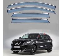 4 Piezas Coche Deflectores de Viento para Nissan Qashqai MK2-J11 2016 2017 2018 2019 2020 2021 2022 2023, Ventana Lateral Visera Lluvia Deflectores de Aire contra Auto Accesorios