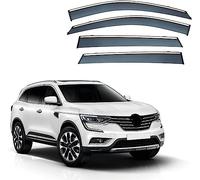 MEOMO 4 Piezas Coche Deflectores de Viento para Renault Koleos HC 2017 2018 2019 2020 2021 2022 2023, Ventana Lateral Visera Lluvia Deflectores de Aire contra Auto Accesorios