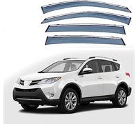 MEOMO 4 Piezas Coche Deflectores de Viento para Toyota RAV4 MK4-XA40 2014 2015 2016 2017 2018 2019, Ventana Lateral Visera Lluvia Deflectores de Aire contra Auto Accesorios