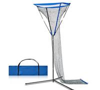 Meooeck Red de Entrenamiento de Voleibol de 3 x 3 pies, ángulo Ajustable, Ideal para Servir, Clavar, Ajuste, Adecuado Tanto para sesiones de Entrenamiento en Interiores como Exteriores