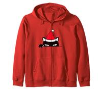 Meow Cat Christmas Cool Novelty Graphic Tees & Cool Designs Sudadera con Capucha
