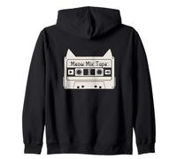 Meow Cat Mix Tape Cat, Amante de la música Sudadera con Capucha