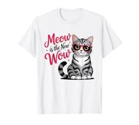 Meow es el Nuevo Amante de los Gatos Wow Camiseta