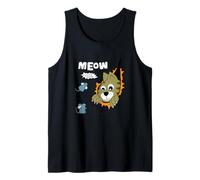 Meow Finding Mouse, Cats & Mice Illustration Graphic Designs Camiseta sin Mangas