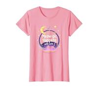 Meow-gic Happens with Cats - Bola de Cristal Encantadora Camiseta, Mujer, Rosado, XL