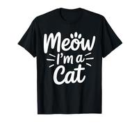 Meow I’m a Cat Funny Halloween Costume Look Cat Lover Camiseta